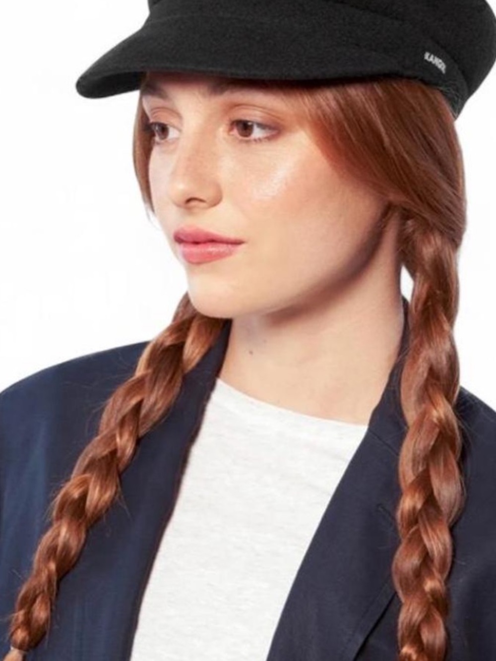 Kangol Black Wool Baker Boy Hat